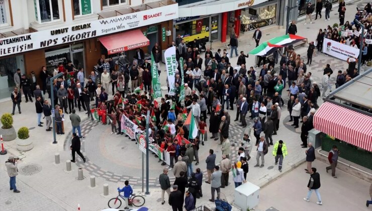 Cihanbeyli’de Gazze’ye Destek Yürüyüşü Düzenlendi
