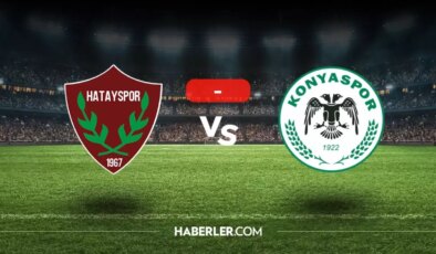 Hatayspor Konyaspor maçı kaç kaç, bitti mi? MAÇ SONUCU! Hatayspor Konyaspor golleri kim attı, canlı maç anlatımı!