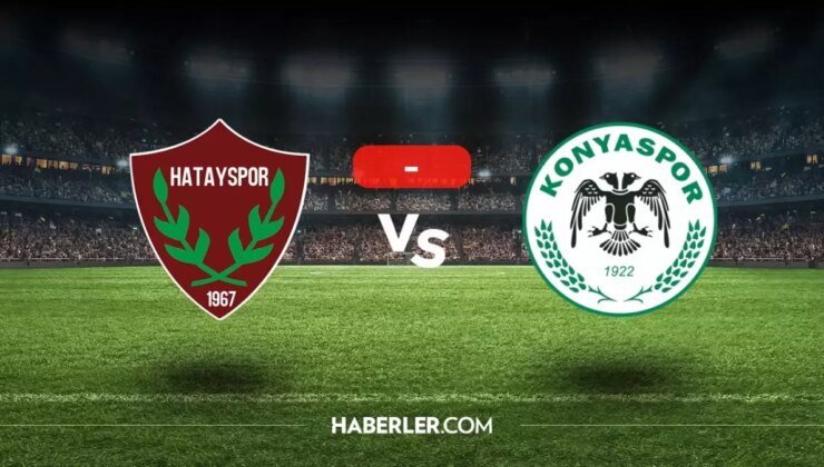 Hatayspor Konyaspor maçı kaç kaç, bitti mi? MAÇ SONUCU! Hatayspor Konyaspor golleri kim attı, canlı maç anlatımı!