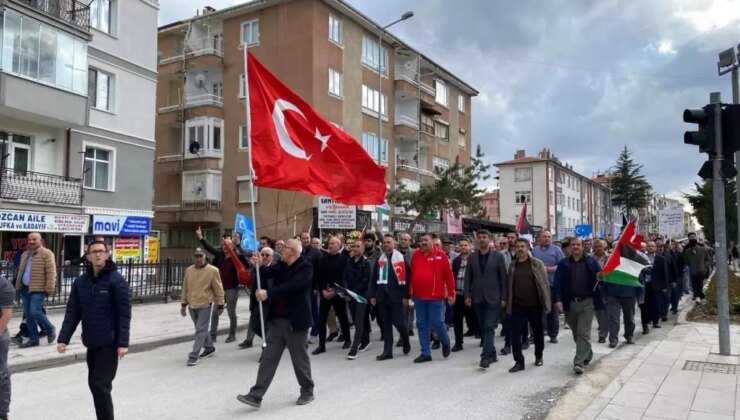 Konya Ereğli’de Gazze ve Doğu Türkistan’a Destek Yürüyüşü Düzenlendi