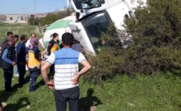 Konya’da Beton Mikseri Devrildi, İki Kişi Yaralandı