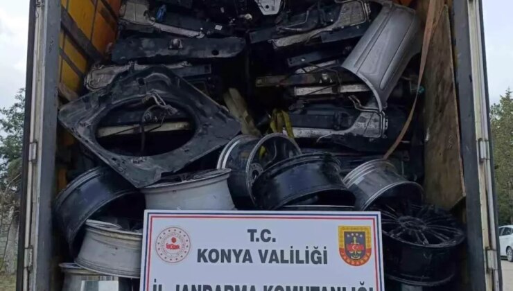 Konya’da Gümrük Kaçağı Otomotiv Parçaları Ele Geçirildi