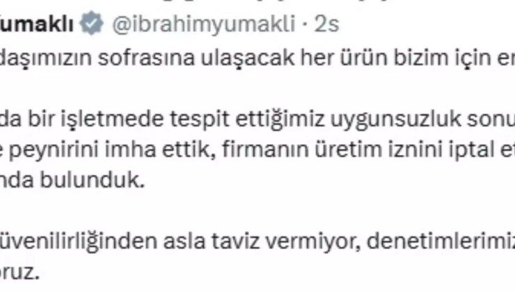 Konya’da Uygunsuzluk Tespit Edildi: 50 Ton Eritme Peyniri İmha Edildi