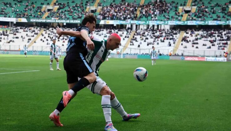 Konyaspor – Adana Demirspor Maçı İlk Yarıda 0-1 Tamamlandı
