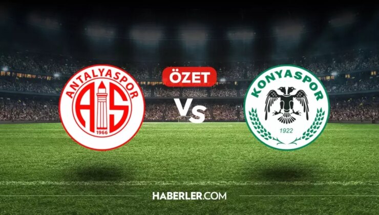 Antalyaspor Konyaspor maç özeti ve golleri! (VİDEO) Antalyaspor Konyaspor geniş özeti! Golleri kim attı, maç kaç kaç bitti?