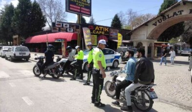 Beyşehir’de Kask Takmayan Motosiklet Sürücülerine Cezai Yaptırım