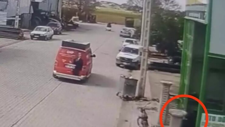 CHP Aracının Geçişi Kameralara Yansıdı