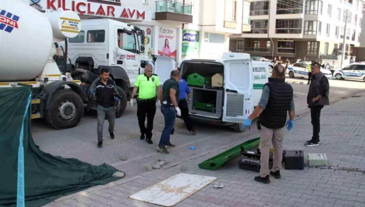 Konya’da Beton Mikserinin Çarptığı Yaşlı Adam Hayatını Kaybetti