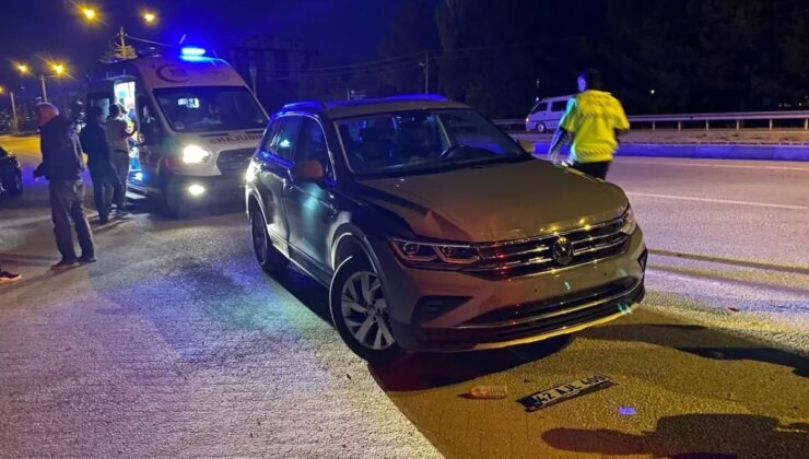 Konya’da İki Otomobilin Çarpıştığı Kazada 1 Kişi Yaralandı