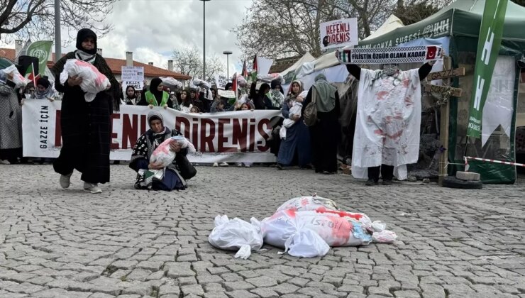 Konya’da İsrail’in Gazze saldırıları protesto edildi