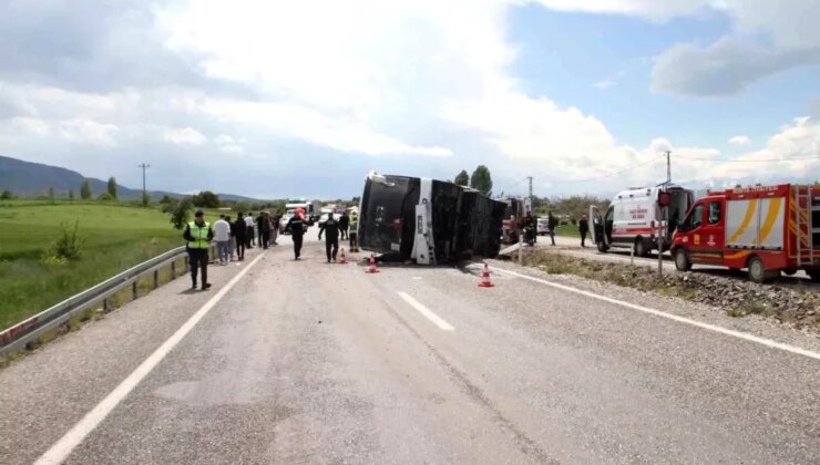 Konya’da Otobüs Kazası: 13 Yaralı