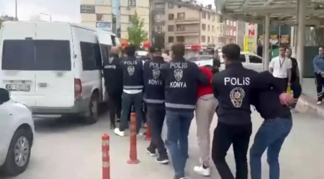 Konya’da Silah Paylaşımlarına Operasyon: 14 Şüpheli Yakalandı