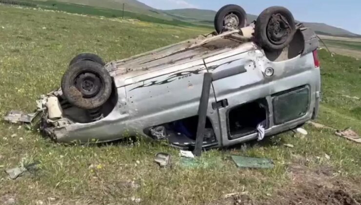 Konya’da Takla Atan Araçta 2 Kişi Yaralandı