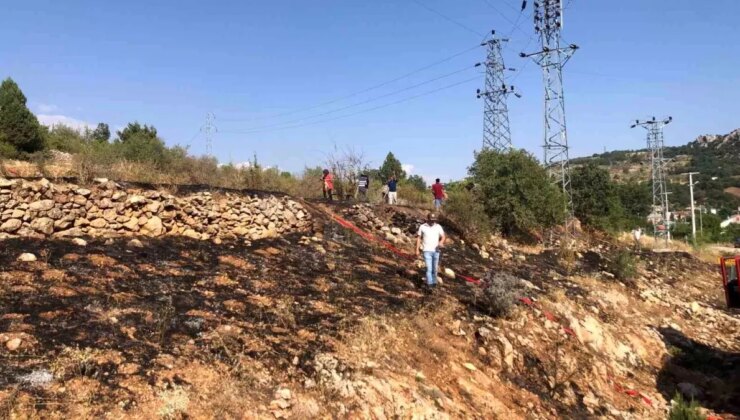 Konya’da Yol Kenarında Yangın Paniği