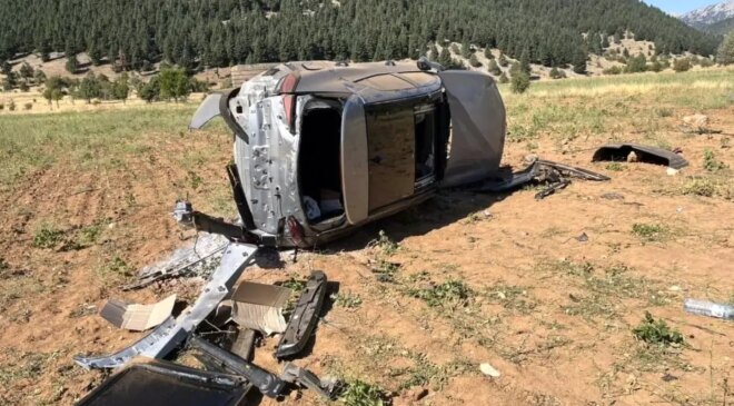 Konya’da Trafik Kazası: 2 Yaralı