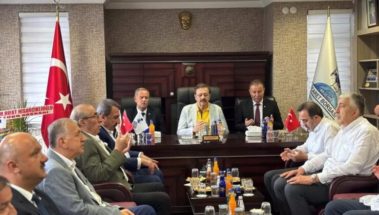 TOBB Başkanı Hisarcıklıoğlu’ndan Mustafa Doğru’ya Taziye Ziyareti